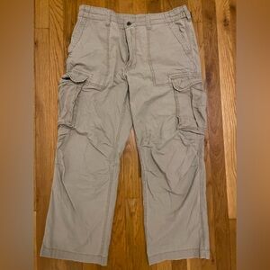 VTG 90s Polo Ralph Lauren Military Surplus Cargo Ripstop Pants Mens 34x30 Tan